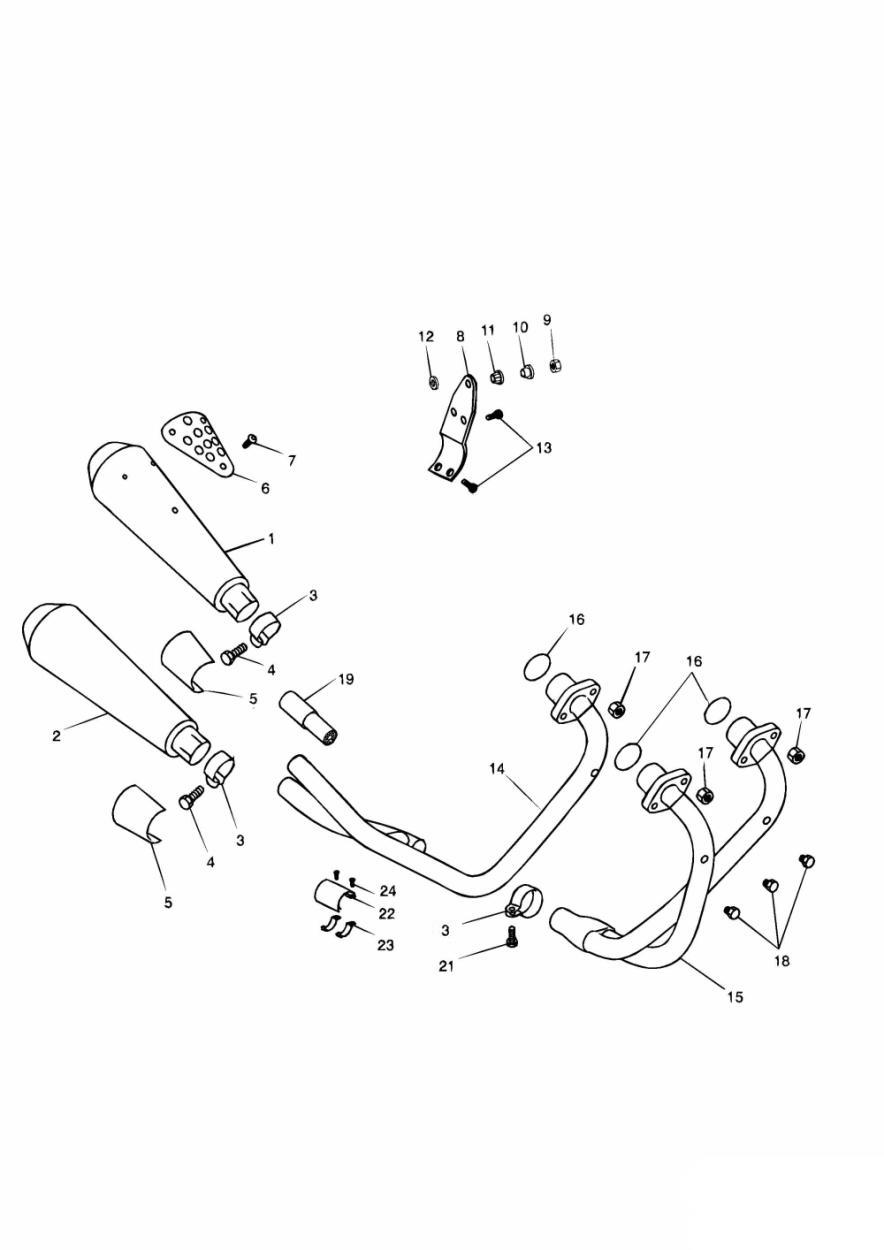 Exhaust System exploded diagram