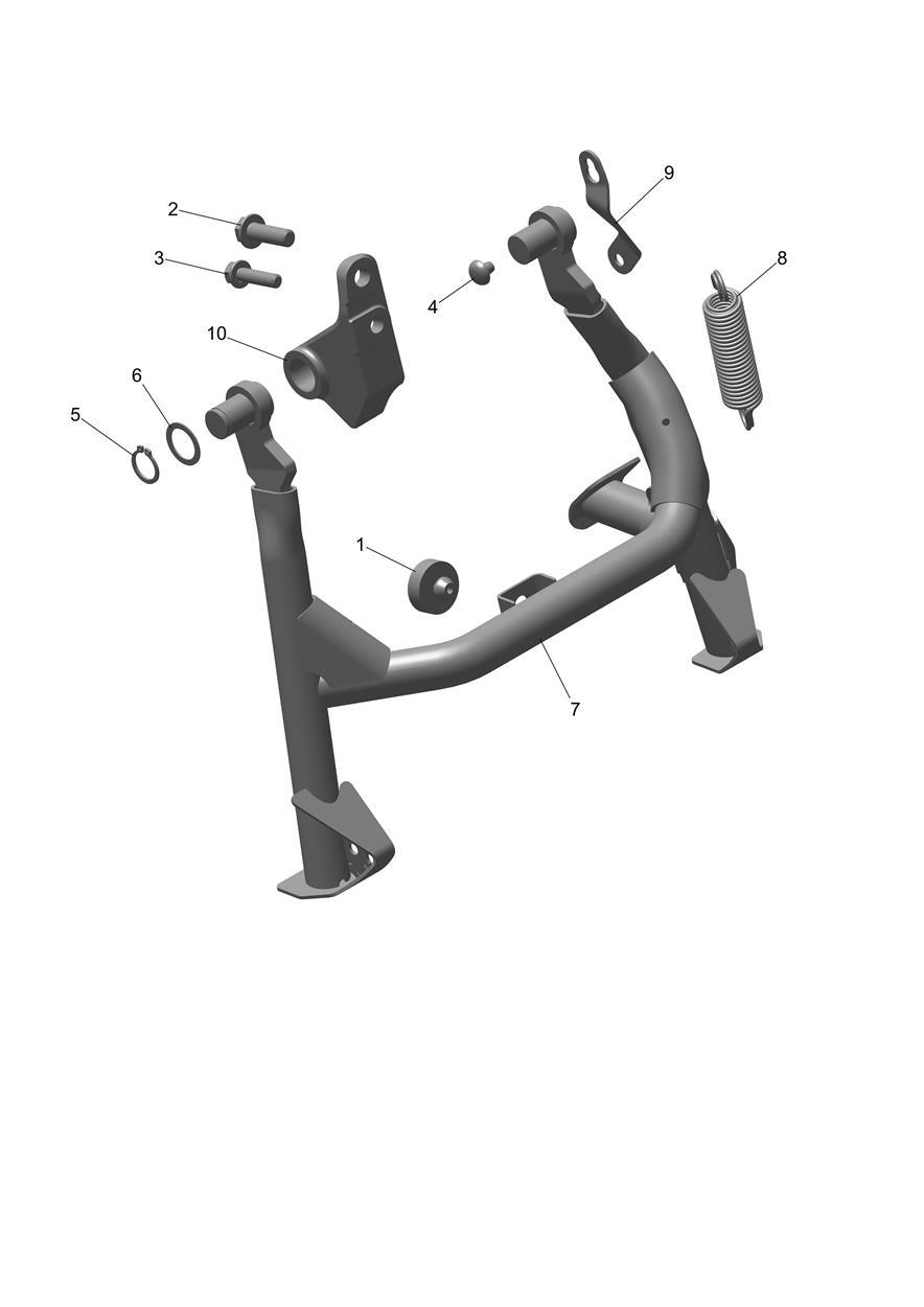 Centrestand Assembly exploded diagram