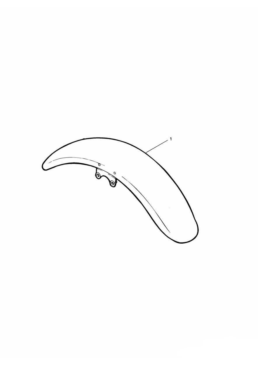 Two Tone Front Mudguards exploded diagram