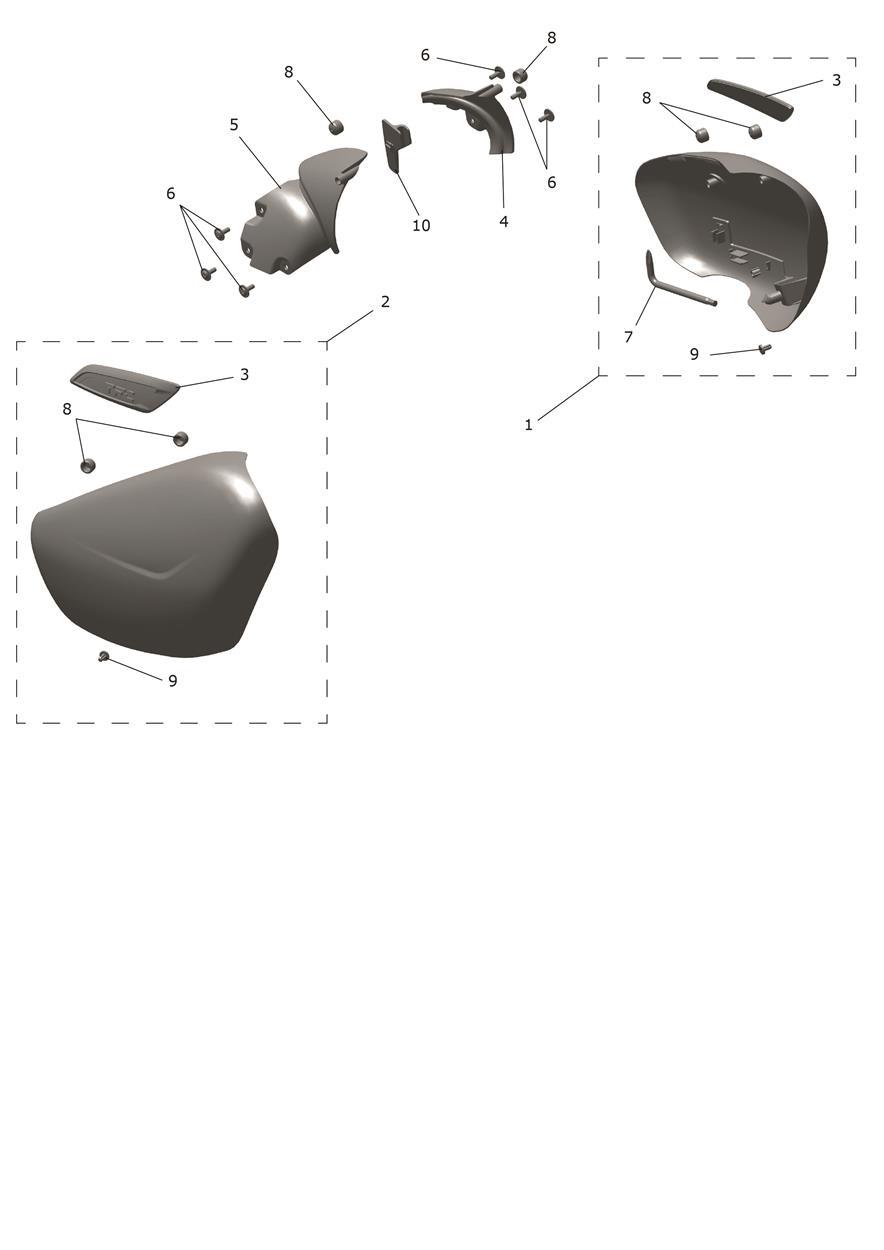 Side Fairing Panels exploded diagram