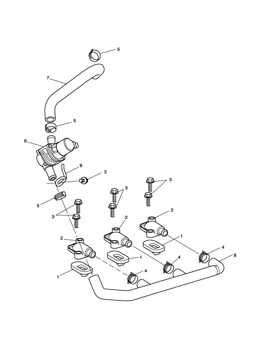 Emissions Control exploded diagram