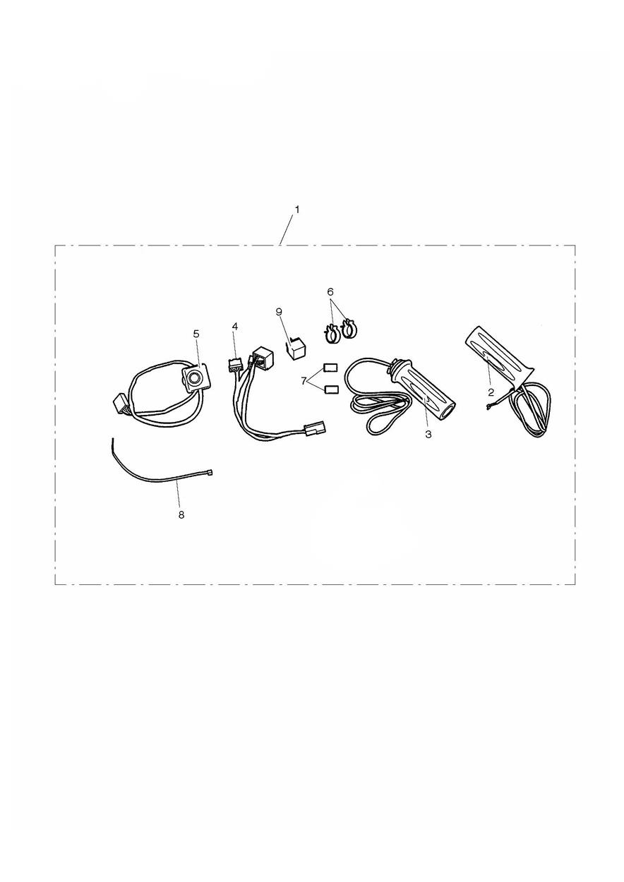 Heated Grips Kit exploded diagram