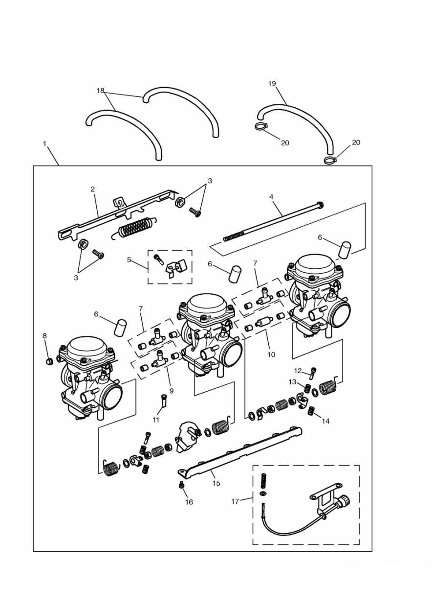Carburettors exploded diagram