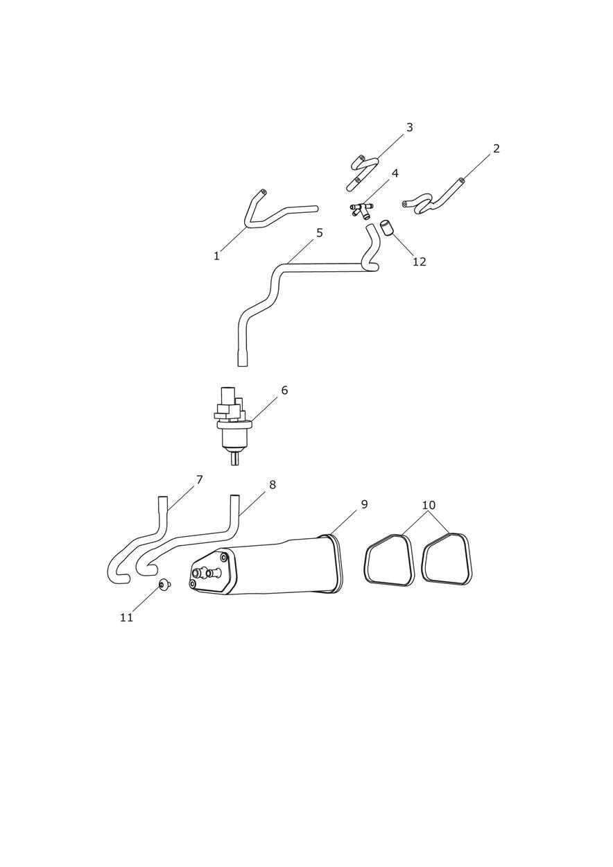 Evaporative Loss Control System exploded diagram