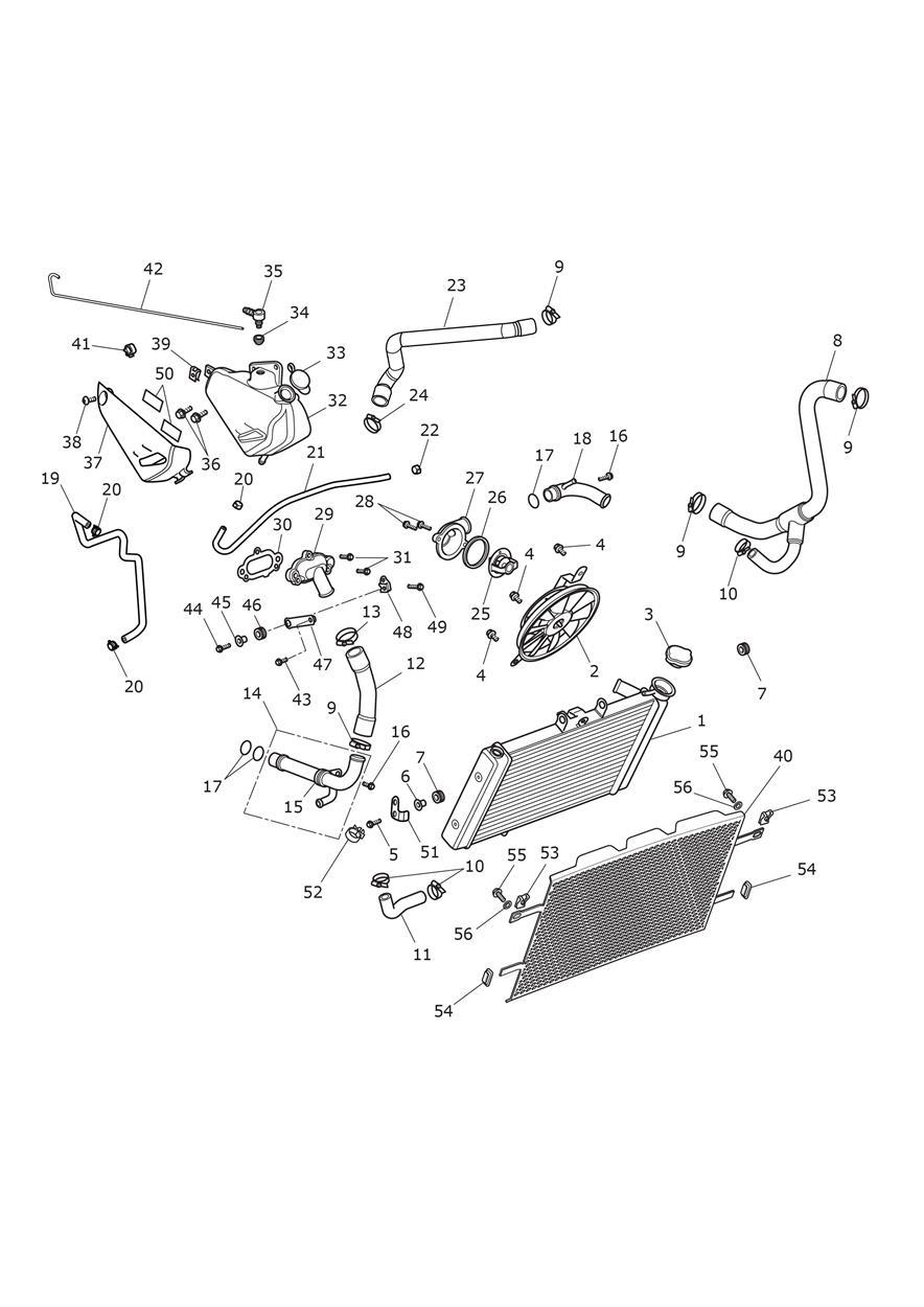 Cooling System exploded diagram