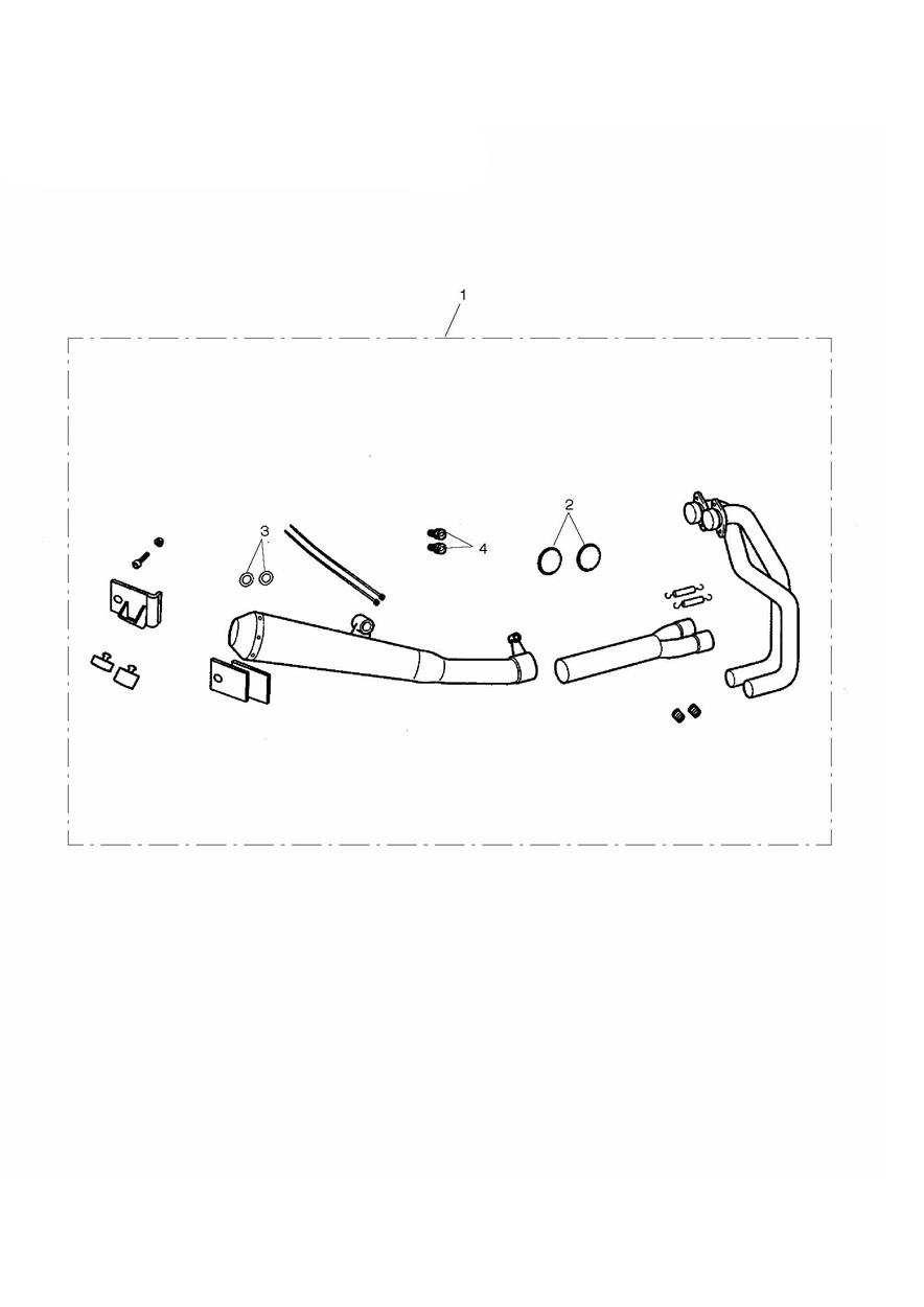 Exhaust System Assy, Arrow 2:1 exploded diagram