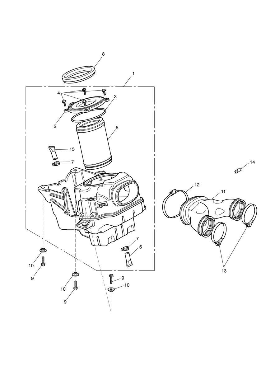 Airbox exploded diagram