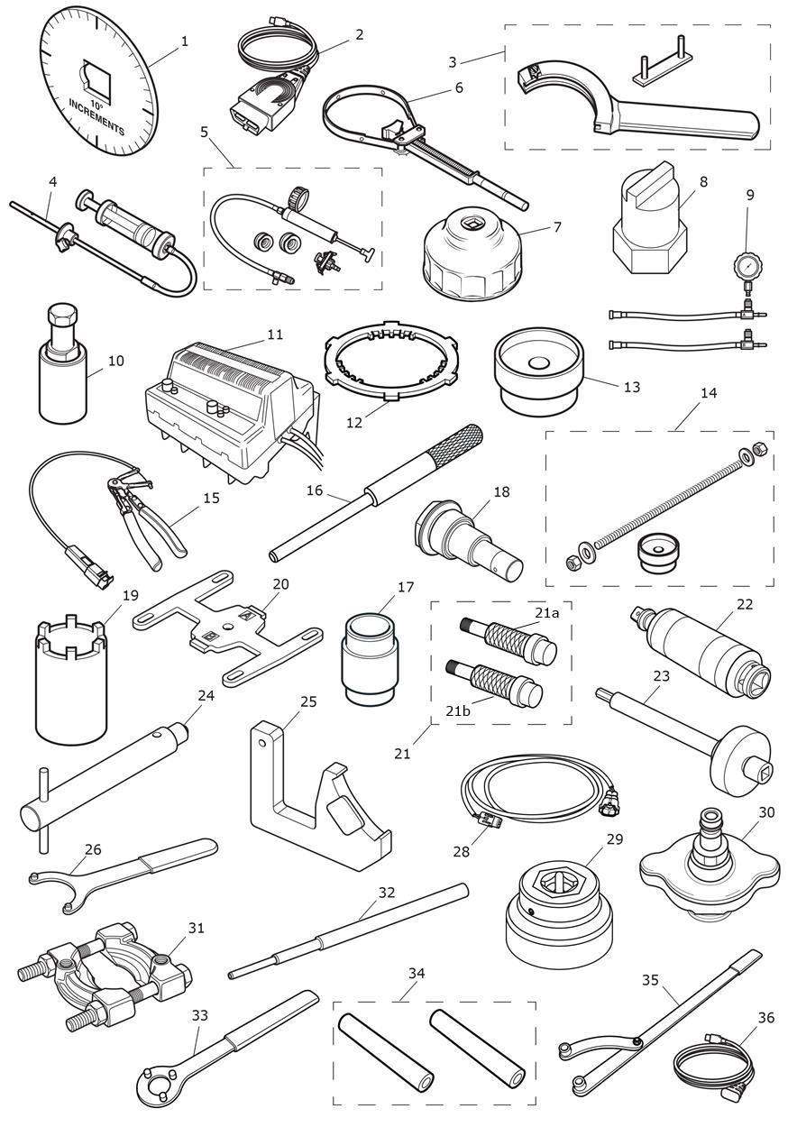 Service Tools exploded diagram