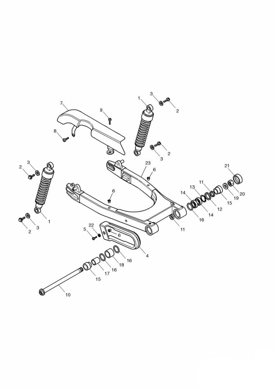 Rear Suspension exploded diagram
