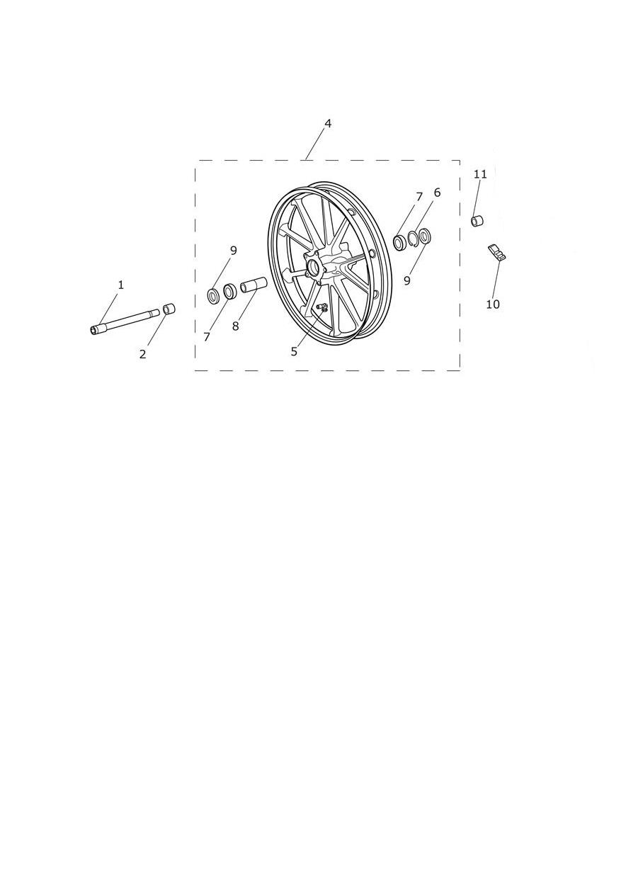 Front Wheel exploded diagram