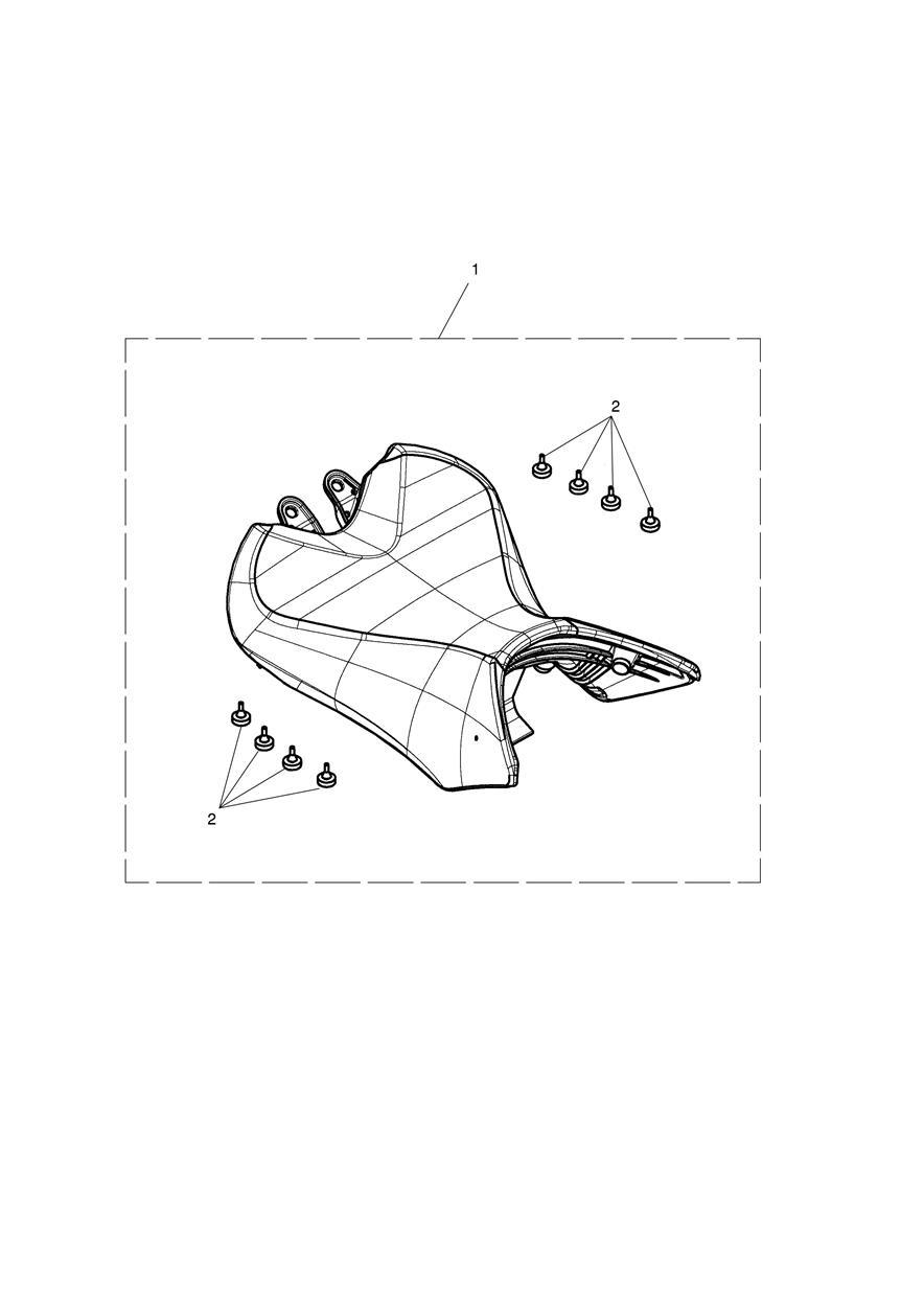 Rider Seat, Low exploded diagram