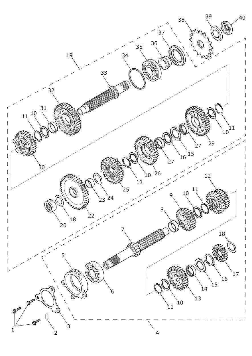 Transmission exploded diagram