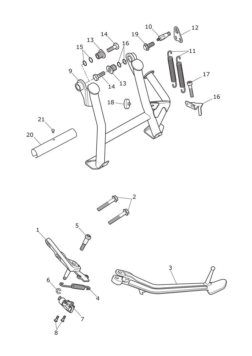 Stands exploded diagram