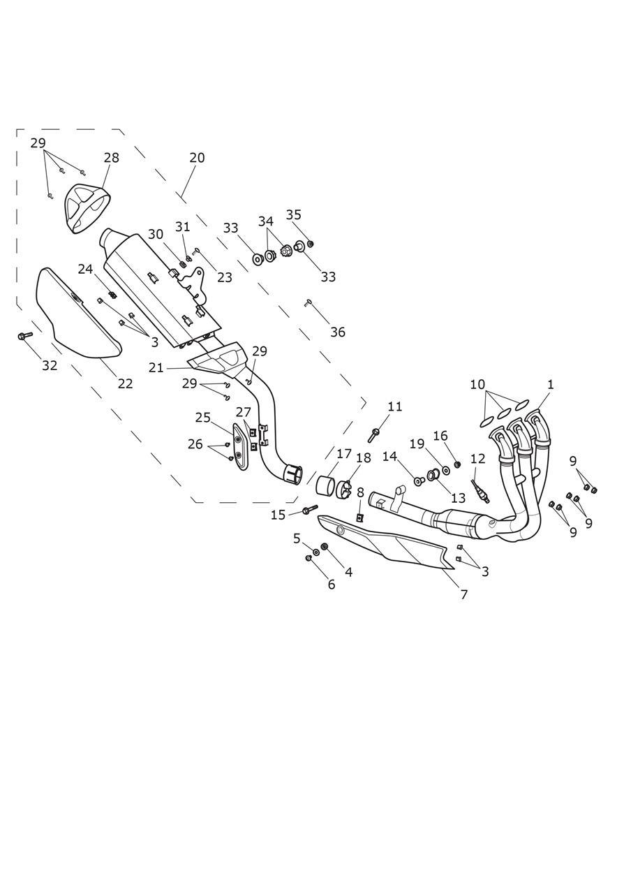 Exhaust System exploded diagram