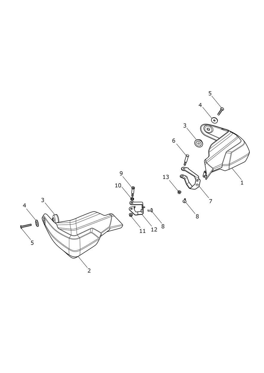 Handguards exploded diagram