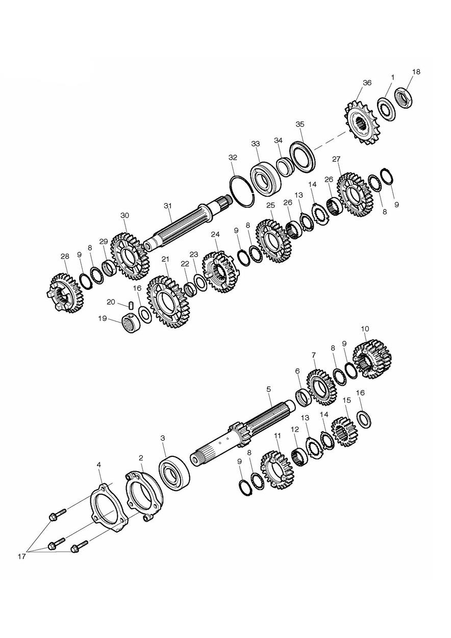 Transmission exploded diagram