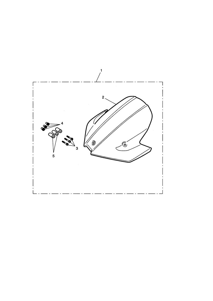 Flyscreen Visor Kit exploded diagram