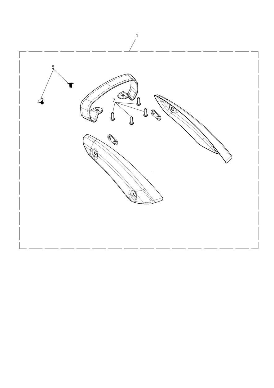 Fender Rail Removal Kit exploded diagram