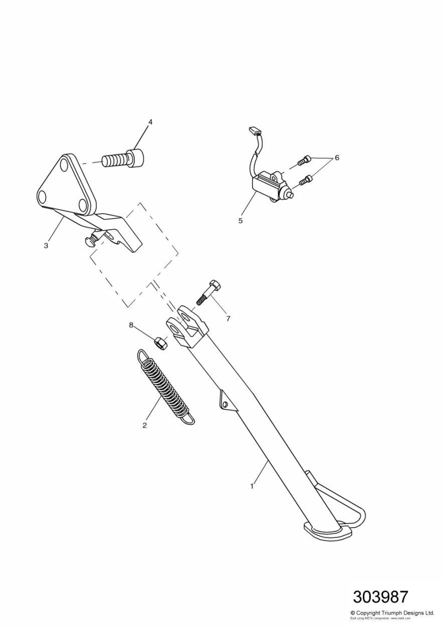 Side Stand exploded diagram