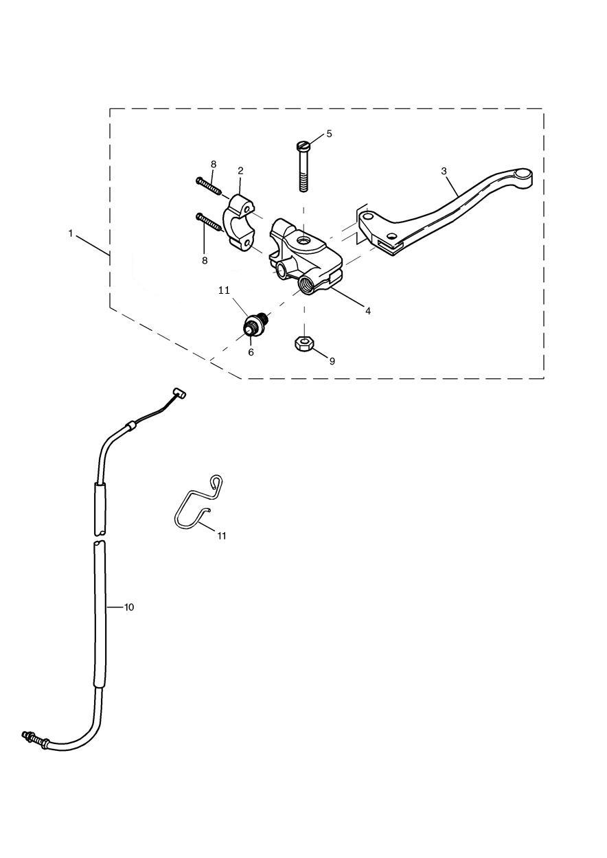 Clutch Controls exploded diagram