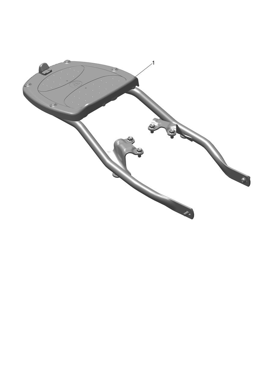 Top Box Mounting Kit, Black exploded diagram