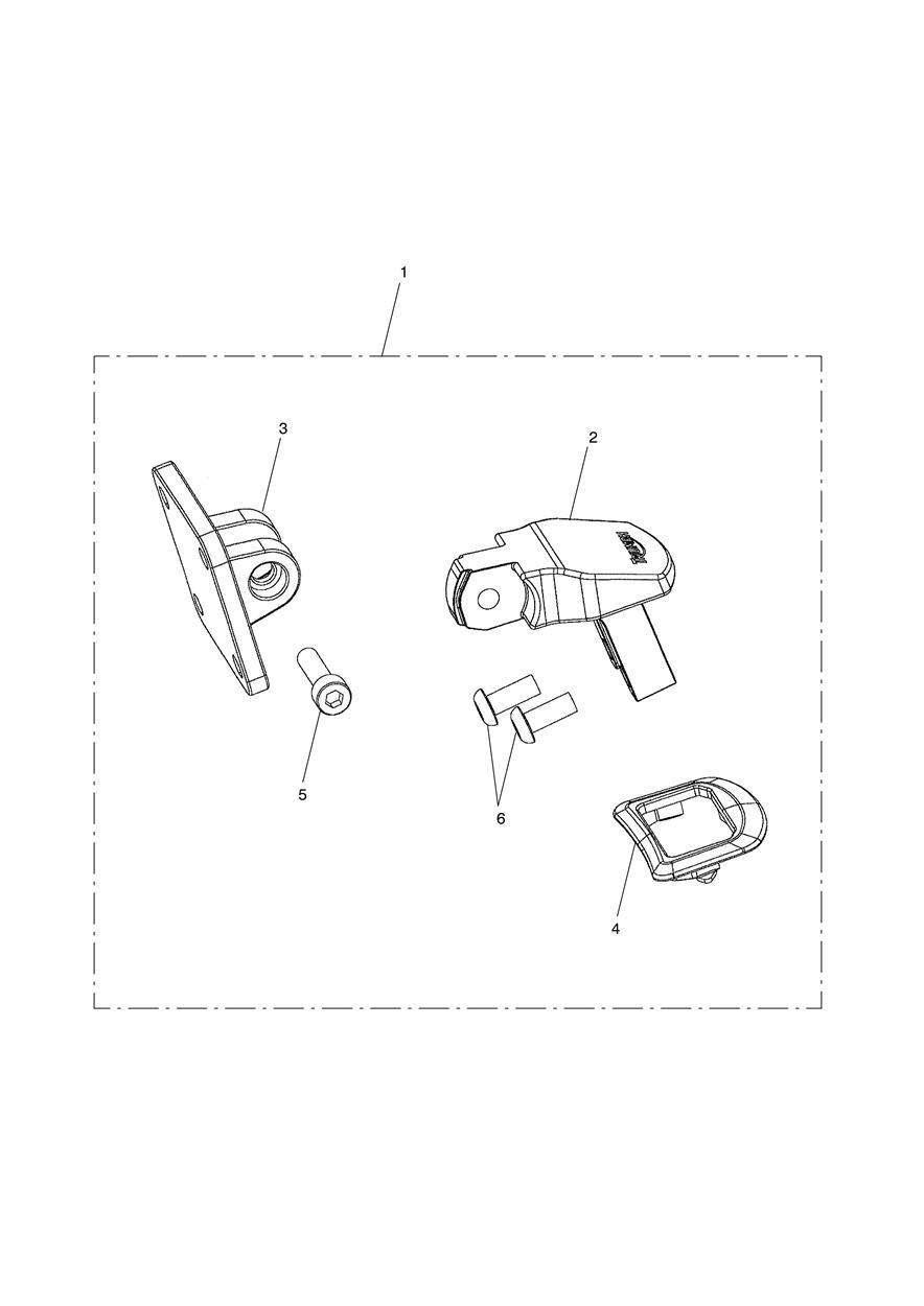 GPS Mount Kit exploded diagram
