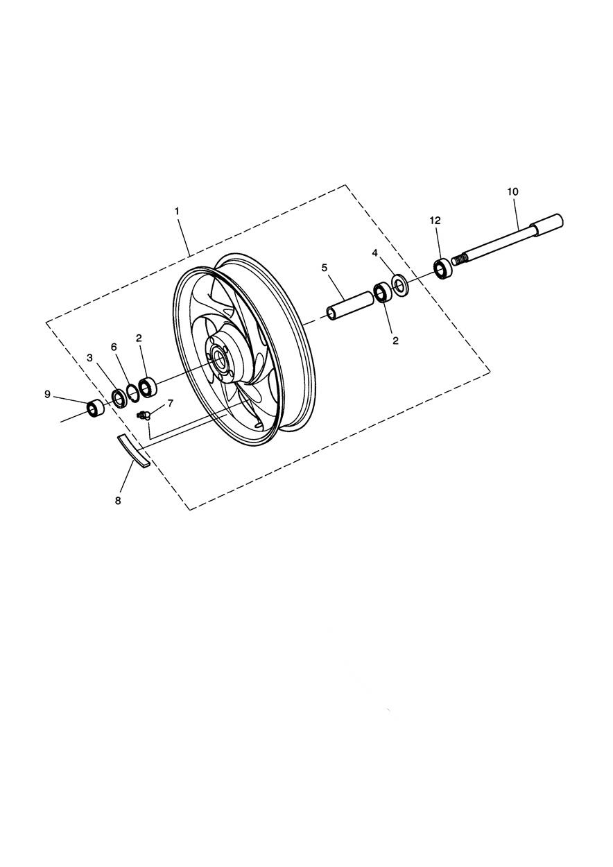 Front Wheel - Rocket III & Classic exploded diagram