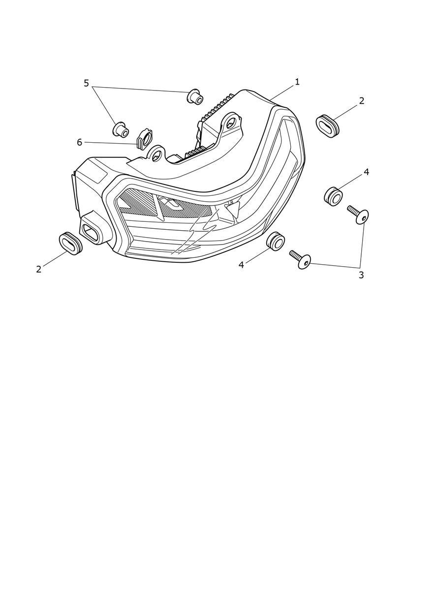 Headlamp exploded diagram
