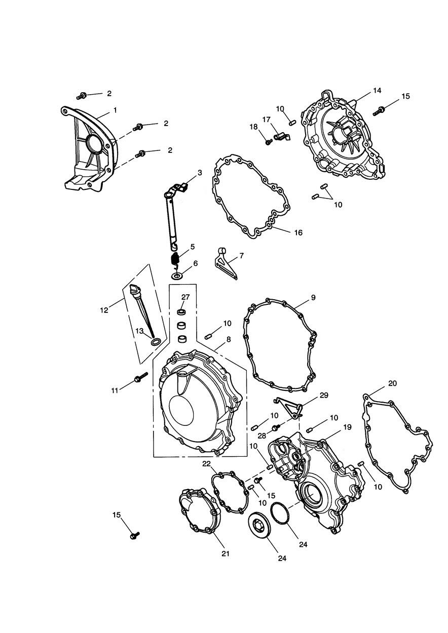 Engine Covers exploded diagram