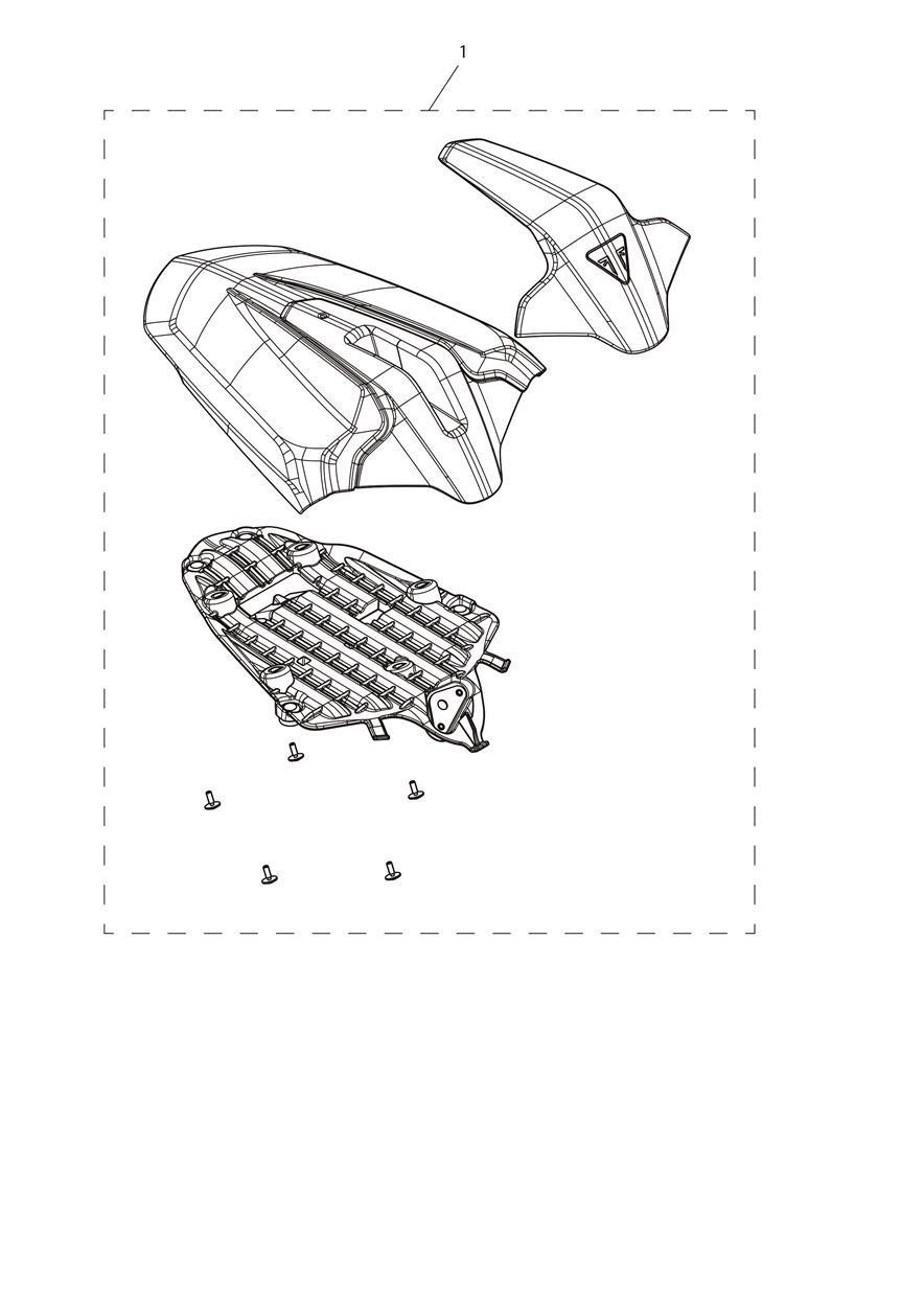 Seat Cowl Kit exploded diagram