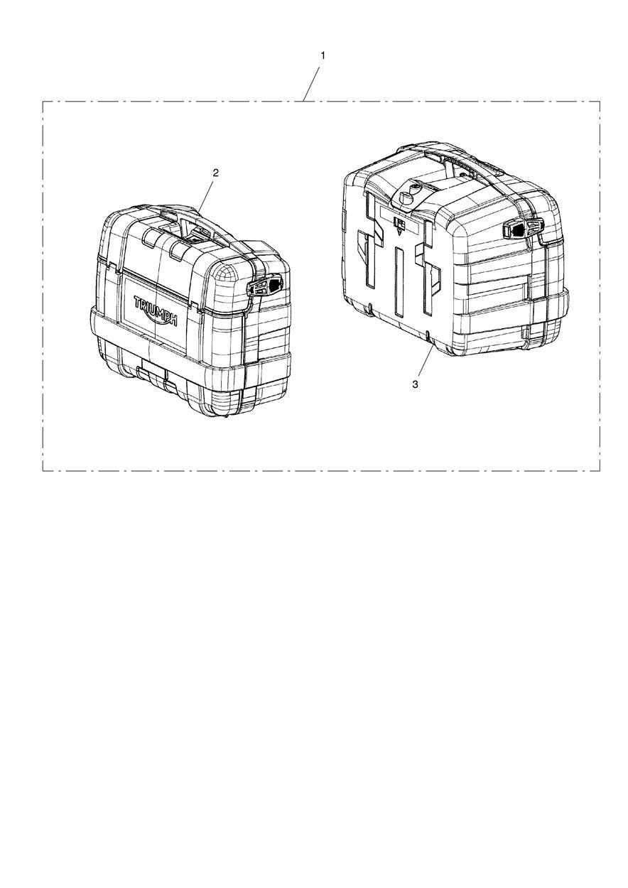 2 Box Pannier Kit exploded diagram