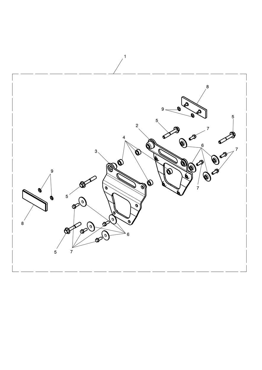 Pannier Mounting Kit exploded diagram
