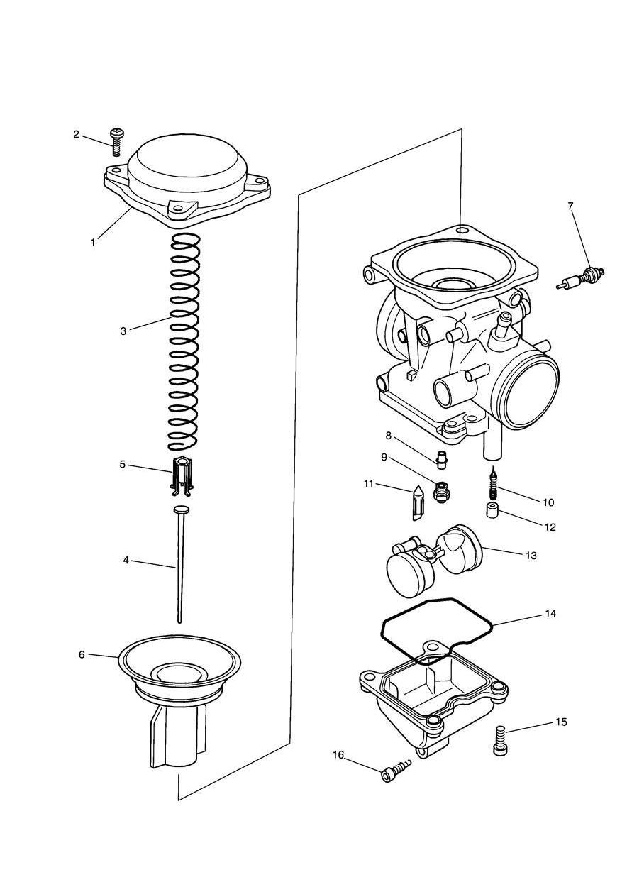 Carburettor Parts Carburettor assembly T1240670 exploded diagram