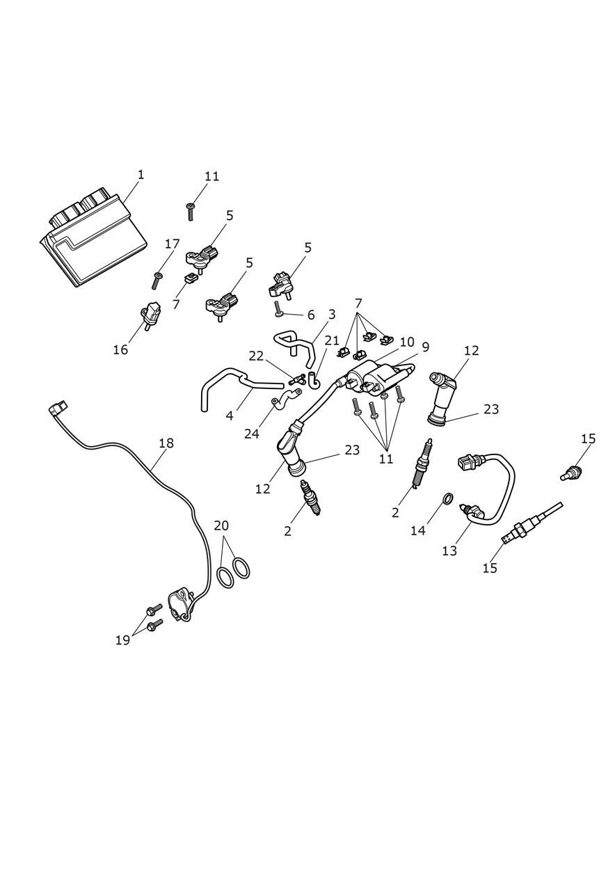 Engine Management System exploded diagram
