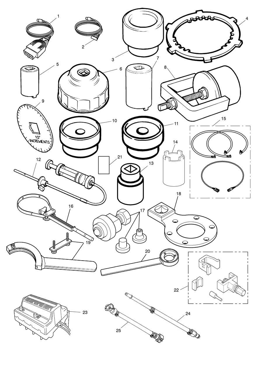 Service Tools exploded diagram