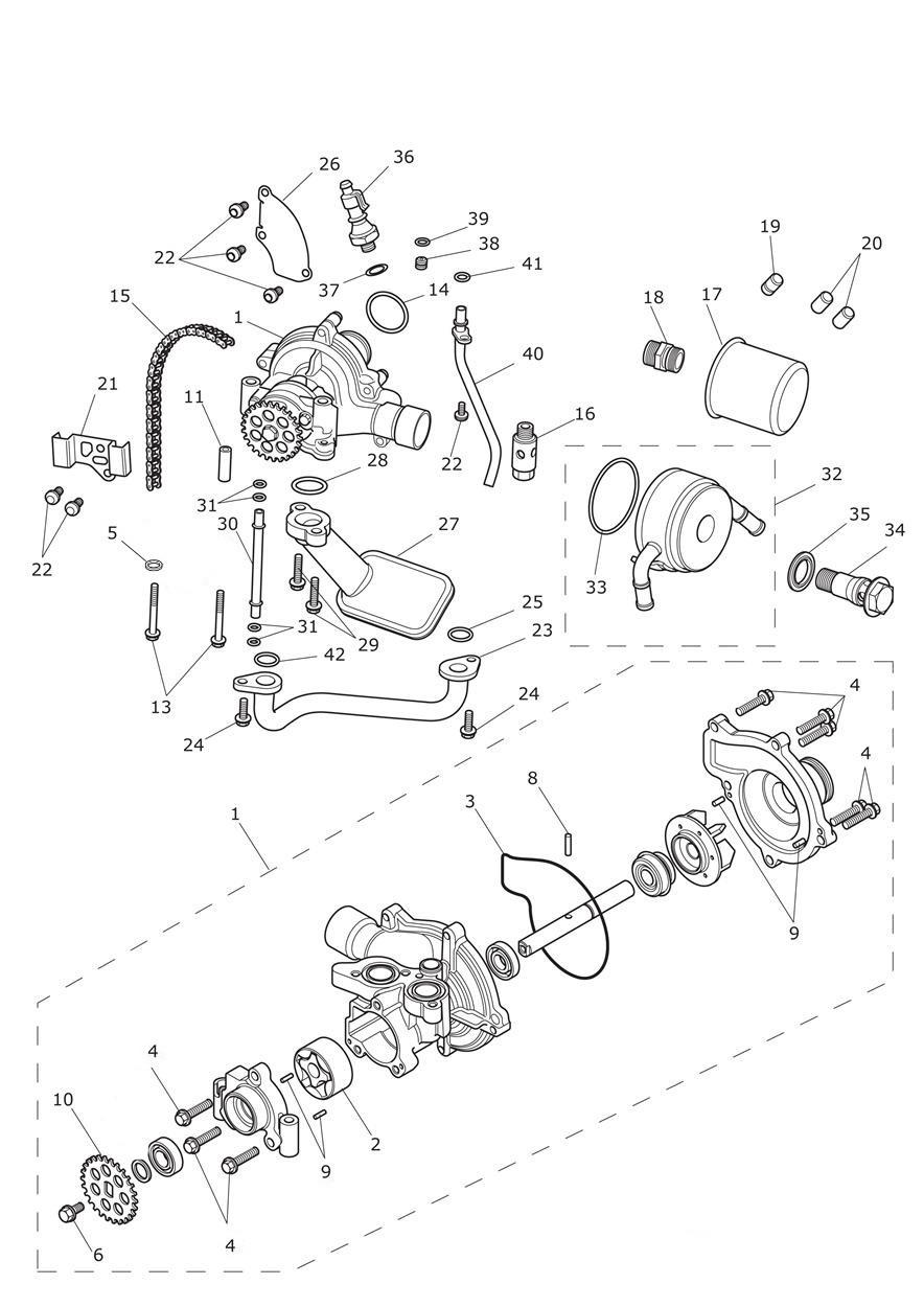 Oil Pump Drive exploded diagram