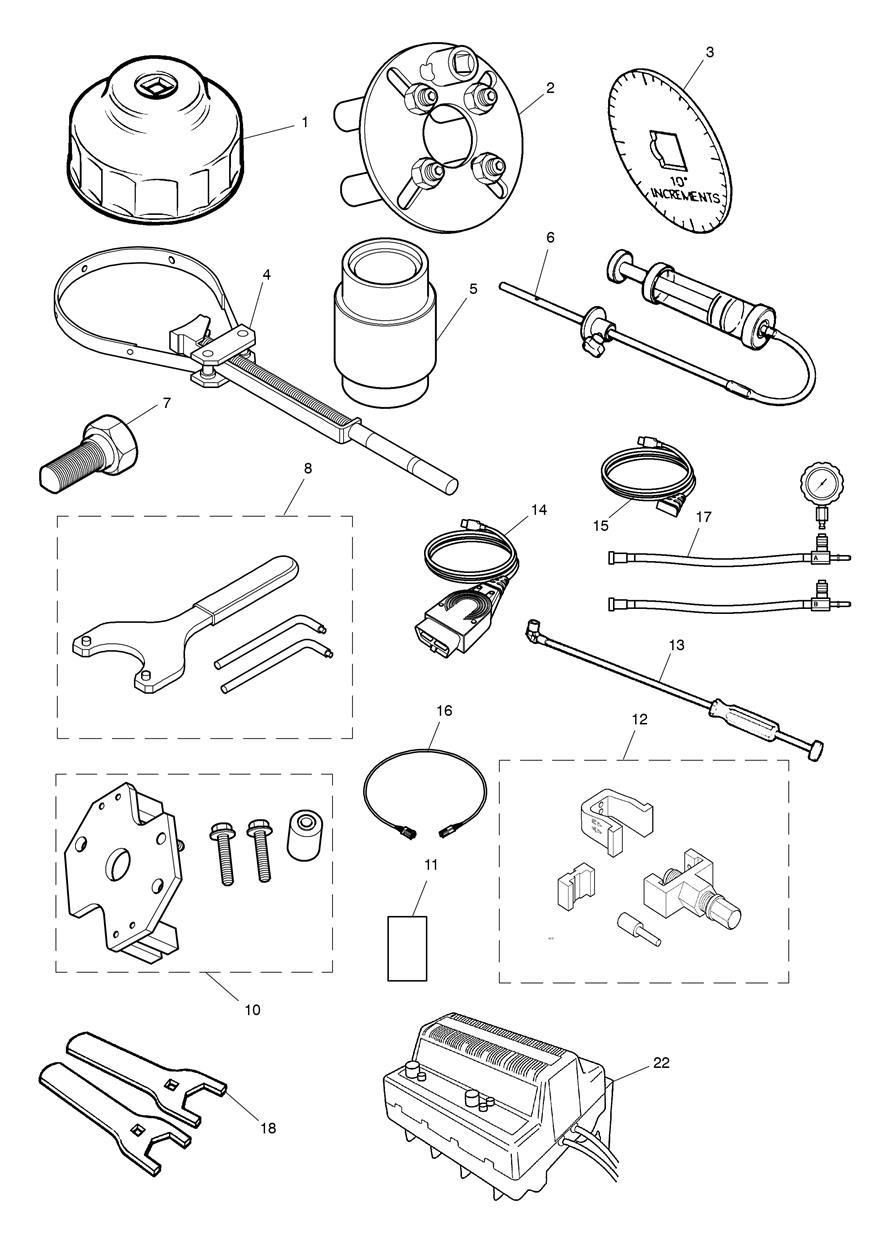 Service Tools exploded diagram