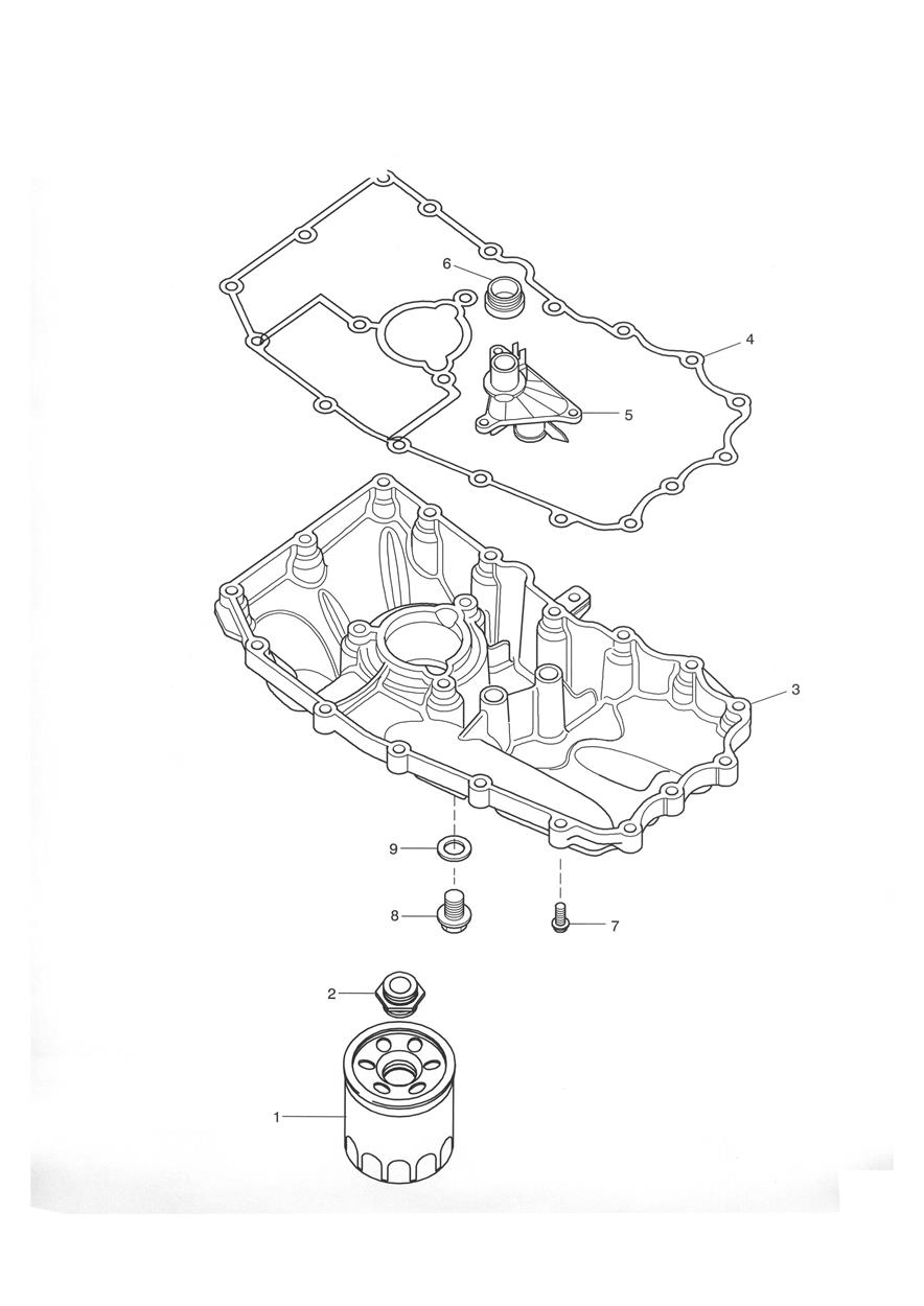 Sump & Fittings exploded diagram