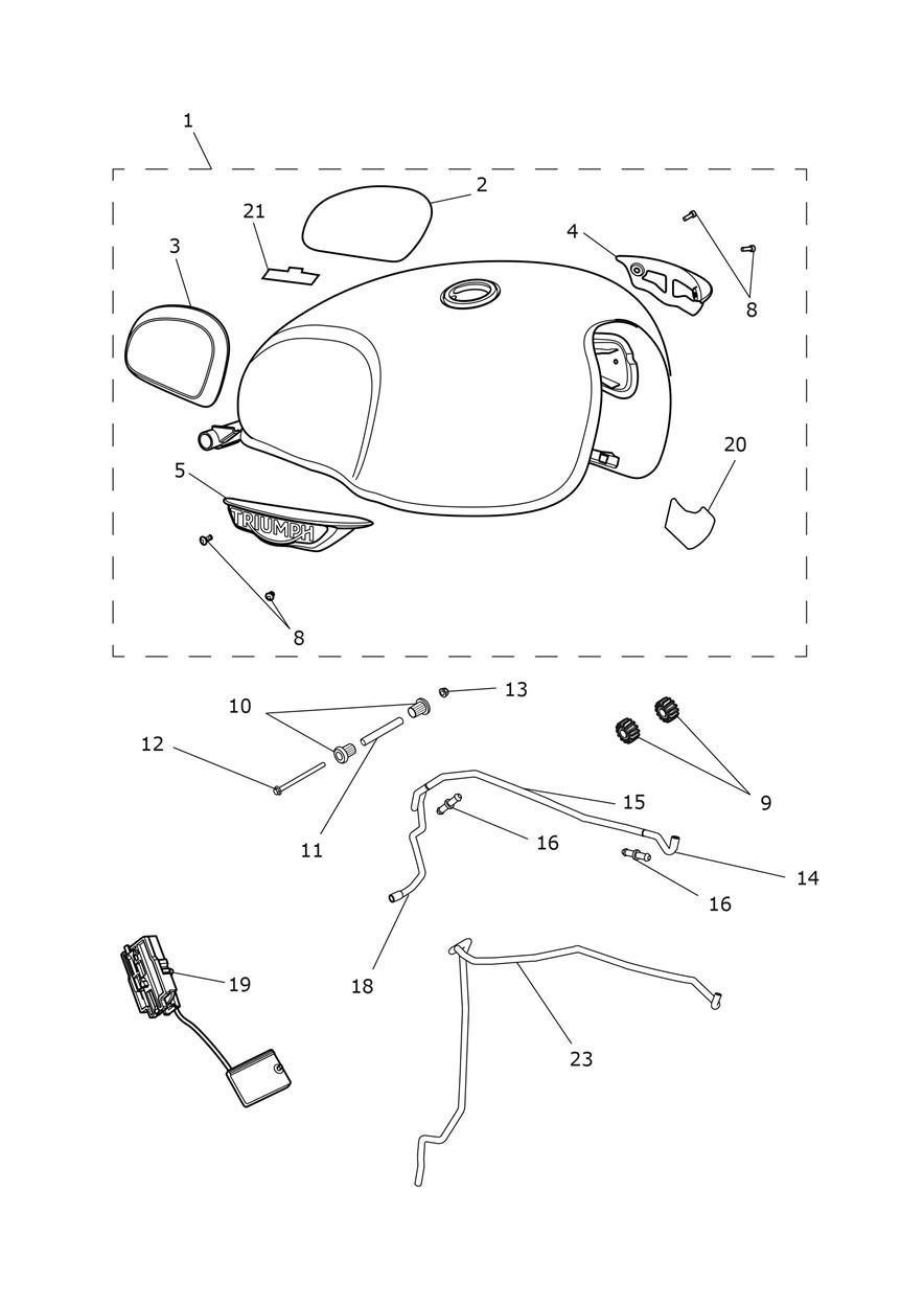 Fuel Tank exploded diagram