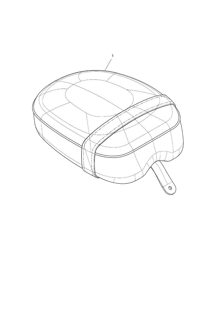 Seat, Pillion, Comfort, Black exploded diagram