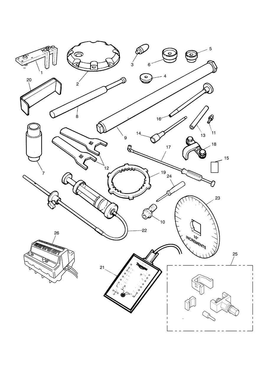 Service Tools exploded diagram