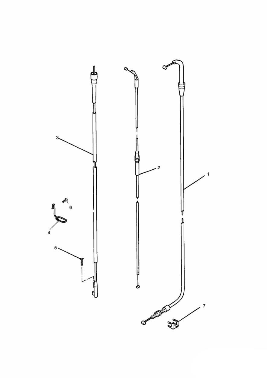 Control Cables exploded diagram
