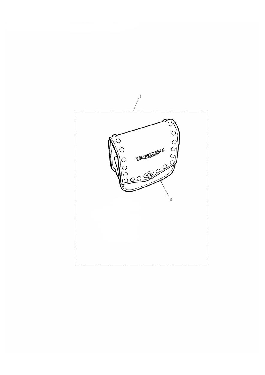 Leather S/Bar Bag Kit, Studded exploded diagram