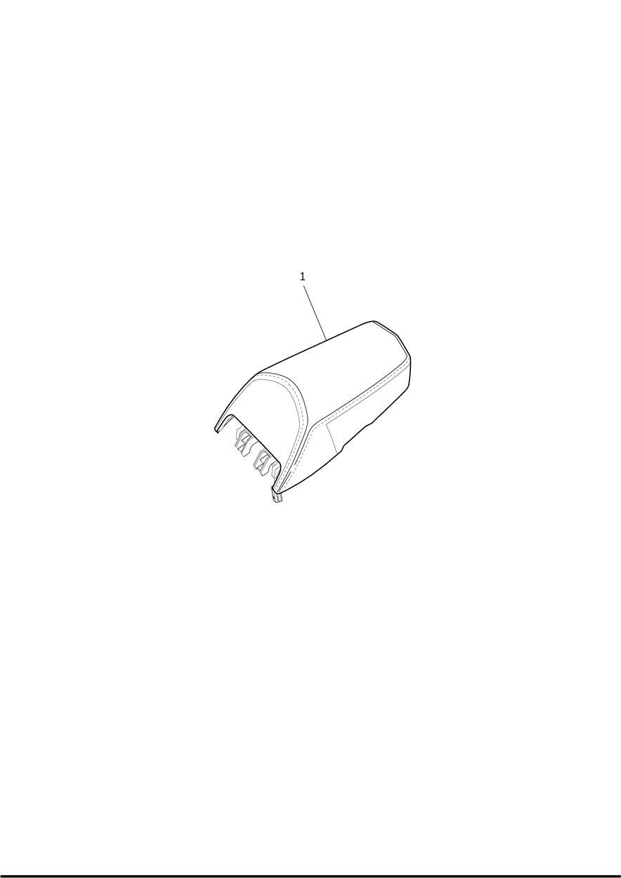 Comfort Pillion Seat exploded diagram