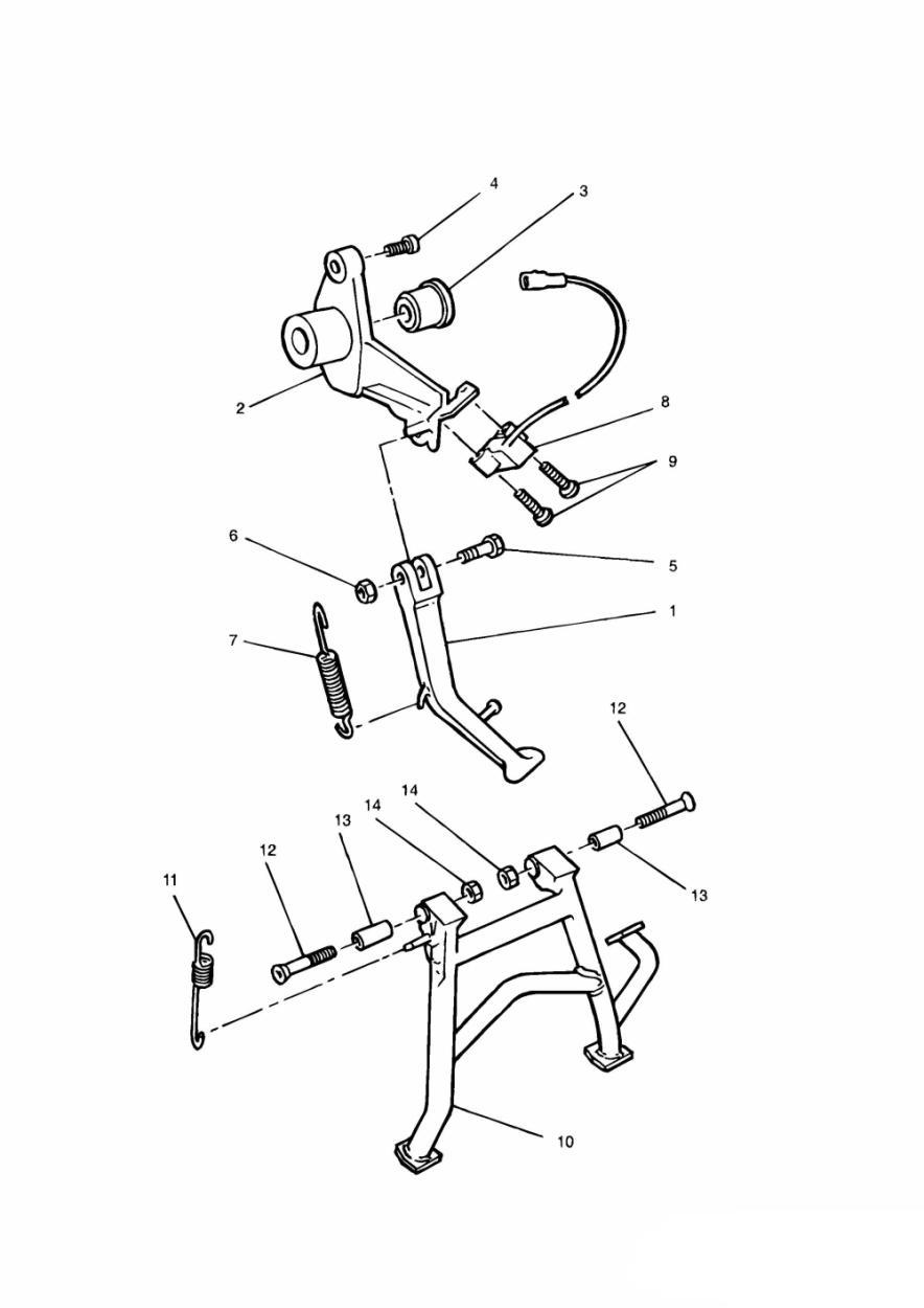 Side Stand exploded diagram