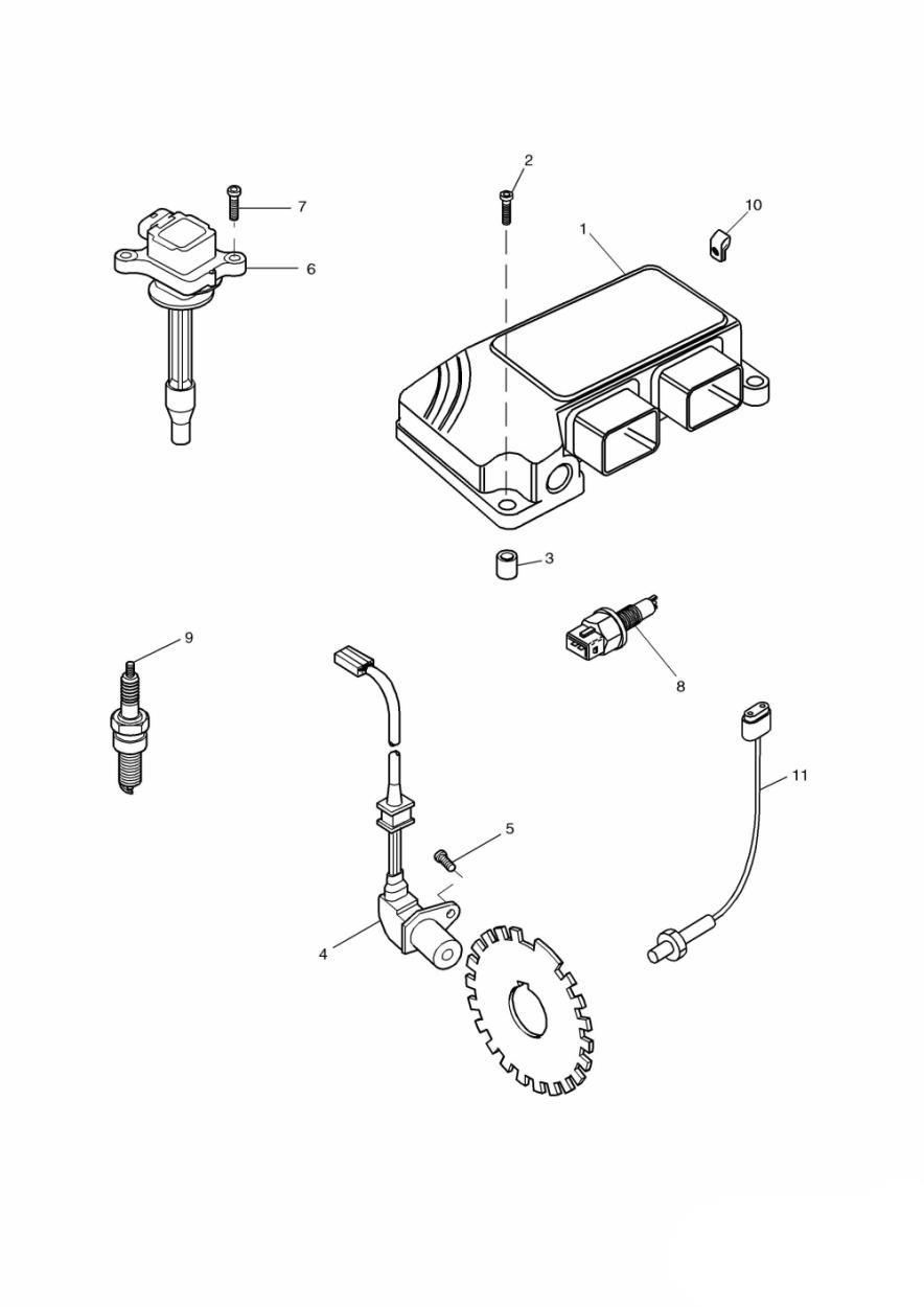 Engine Management System exploded diagram