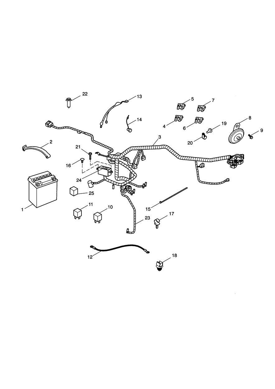Electrical Equipment Bonneville T100 exploded diagram