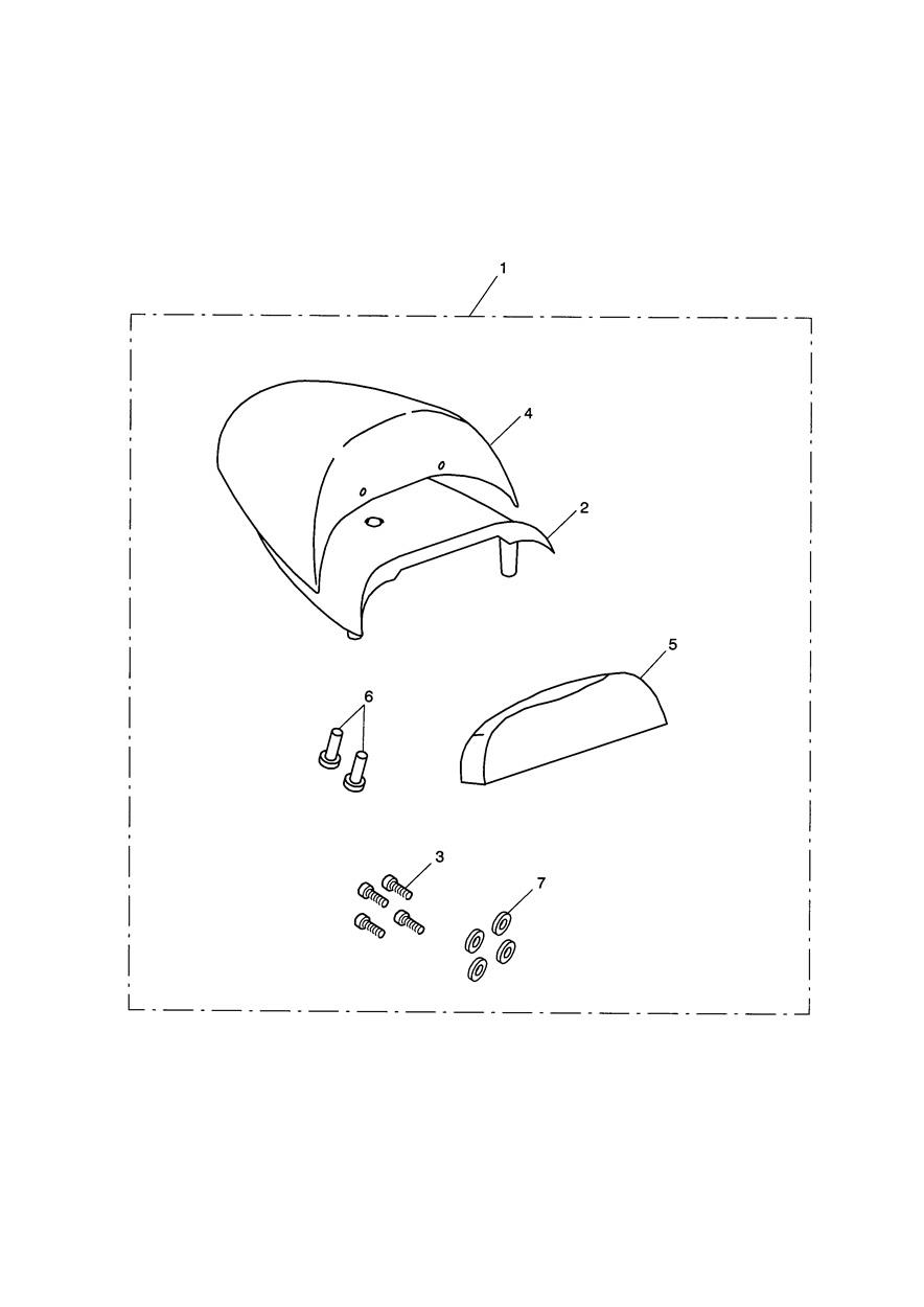 Seat Cowl Kit exploded diagram