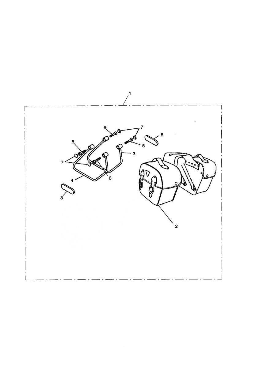 Saddlebag, Large, Kit exploded diagram