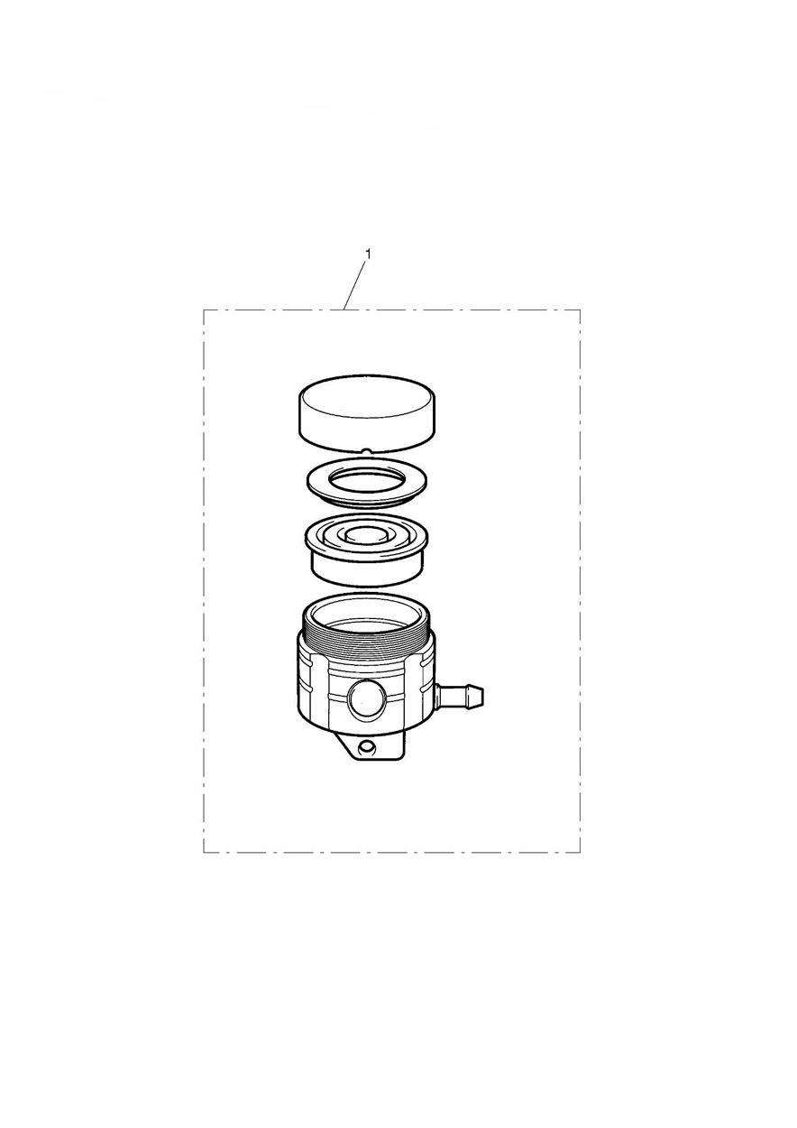 Reservoir, Front Brake exploded diagram